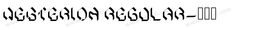 Westerion Regular字体转换